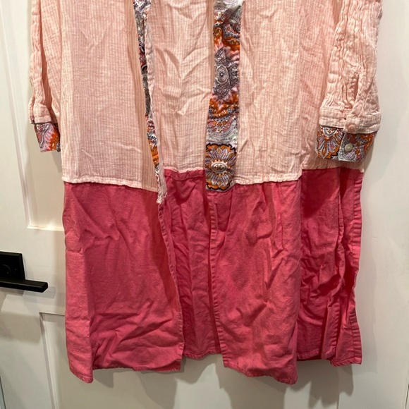 Vintage paisley / striped coverup / after swim robe - Picture 6 of 16